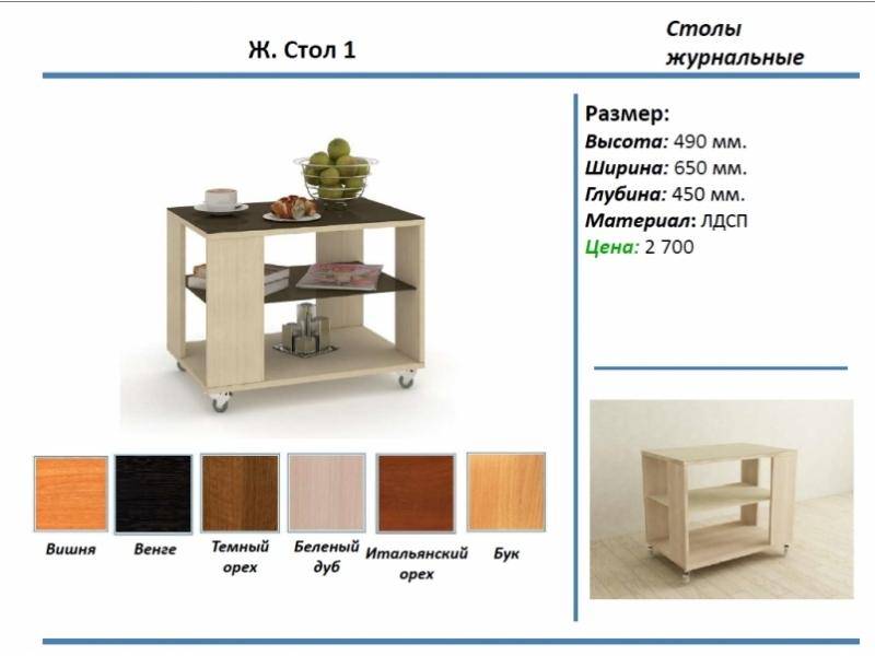 журнальный стол 1 в Орске