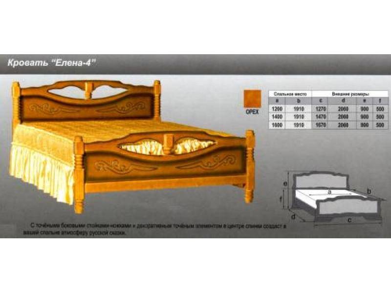 кровать елена 4 в Орске