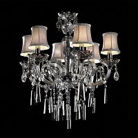 люстра md102743-6a от illuminati прозрачная/бежевая/ хром в Орске