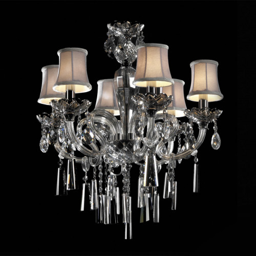 люстра md102743-6a от illuminati прозрачная/бежевая/ хром в Орске