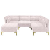 диван zara sectional угловой розовый в Орске