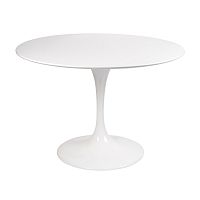 стол eero saarinen style tulip table mdf d100 глянцевый белый в Орске