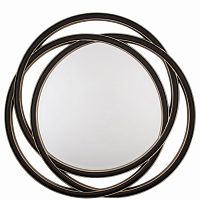 зеркало круглое черное большое диаметр 120 см round s в Орске