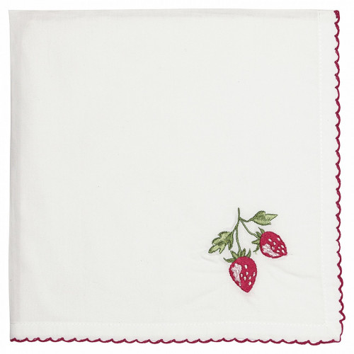 салфетка strawberry red w/embroidery в Орске