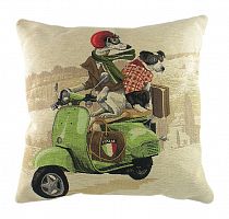 подушка с картинкой scooter dogs green в Орске