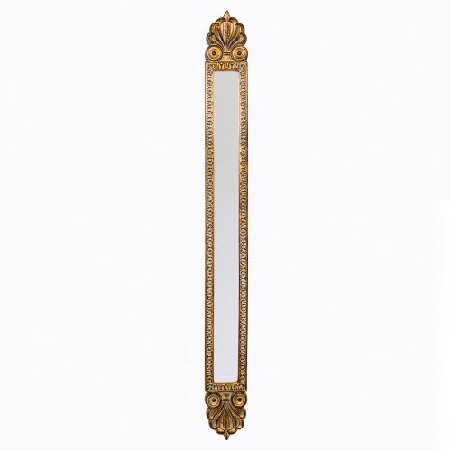 зеркало настенное золотое узкое с резьбой трокадеро в Орске