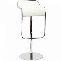 барный стул lem style piston stool белая кожа в Орске