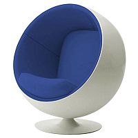 детское кресло eero ball chair бело-синее в Орске