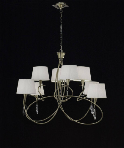 подвесная люстра mantra mara antique brass 1634 в Орске