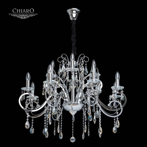 подвесная люстра chiaro сюзанна 458011012 хром в Орске
