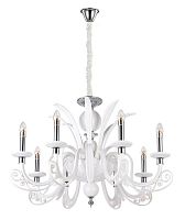 подвесная люстра crystal lux letisia sp8 white белая в Орске