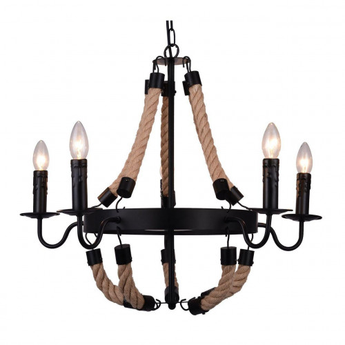подвесная люстра arte lamp marsiglia a8956lm-5bk в Орске