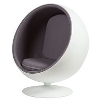 кресло eero ball chair серое в Орске