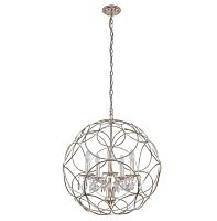 подвесная люстра crystal lux aria sp5 silver в Орске