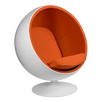 кресло eero aarnio style ball chair оранжевое в Орске