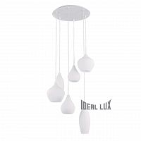 подвесная люстра ideal lux soft sp6 bianco в Орске