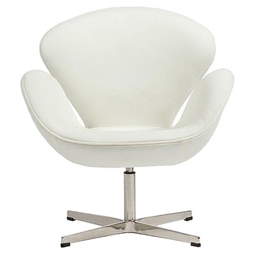 кресло swan chair кашемир белое в Орске