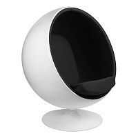 кресло eero aarnio style ball chair черное в Орске