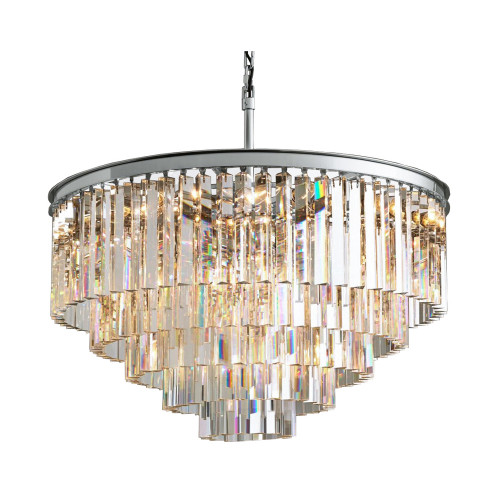 люстра odeon 5 rings chrome серая, прозрачное стекло в Орске