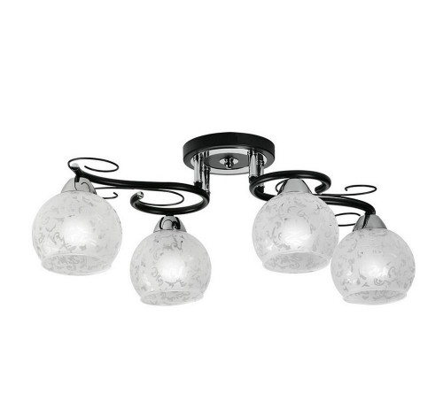 потолочная люстра idlamp carmela 234/4pf-blackchrome в Орске