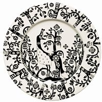 тарелка taika черно-белая в Орске
