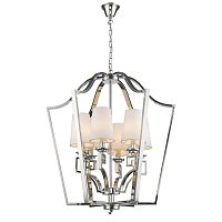 люстра presidential 6 от delight collection белая/никель в Орске