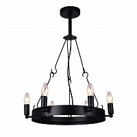 дизайнерская подвесная люстра arte lamp bastiglia a8811sp-6bk черная в Орске