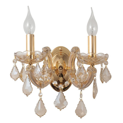 бра crystal lux ines ap2 gold/amber в Орске
