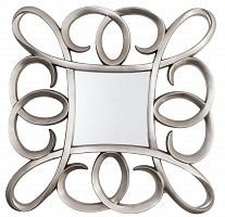 зеркало серебряное квадратное в фигурной раме silver swirl frame от rvastley в Орске