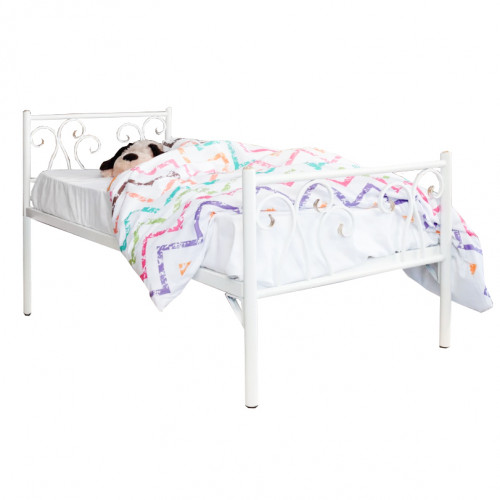 кованая кровать детская 80х190 белая лацио kids в Орске