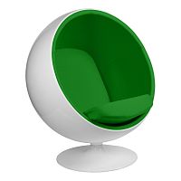 кресло eero aarnio style ball chair зеленое в Орске