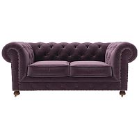 диван chesterfield lux двухместный прямой фиолетовый в Орске