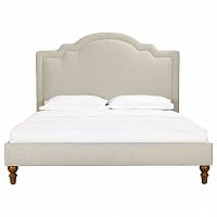 кровать двуспальная 160х200 бежевая cassis upholstered в Орске