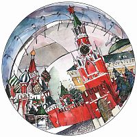 тарелка сувенирная спасская башня в Орске
