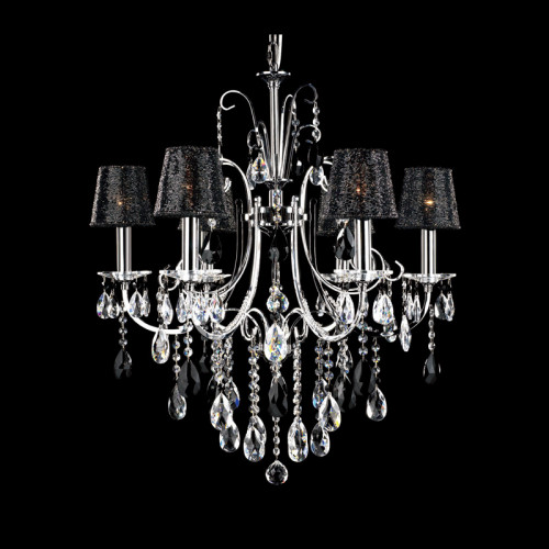 люстра md92721-6a от illuminati прозрачная/черная/ хром в Орске