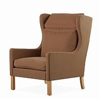 кресло wingback коричневый в Орске