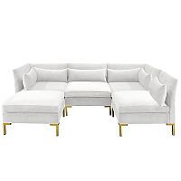 диван zara sectional угловой белый в Орске