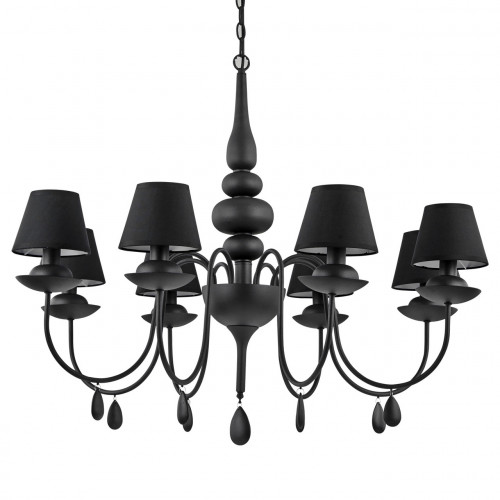 подвесная люстра ideal lux blanche sp8 nero в Орске