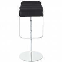 барный стул lem style piston stool черная кожа в Орске