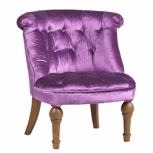 кресло sophie tufted slipper chair лиловое в Орске