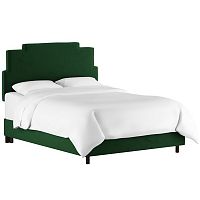 кровать двуспальная 180х200 зеленая paxton emerald velvet в Орске