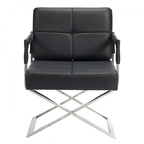 кресло aster x chair кожа черное в Орске
