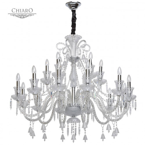 подвесная люстра chiaro барселона 313012418 хром в Орске
