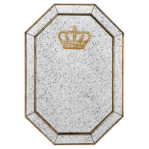 зеркало состаренное восьмиугольное с короной crown в Орске