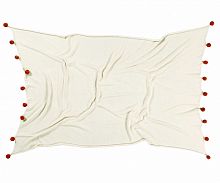 плед с помпонами терракотовый в Орске