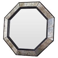 зеркало венецианское восьмиугольное черное в состаренной раме black swan в Орске