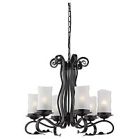 подвесная люстра arte lamp scroll a7915lm-6bk в Орске