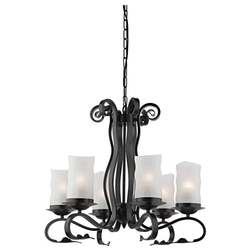 подвесная люстра arte lamp scroll a7915lm-6bk в Орске