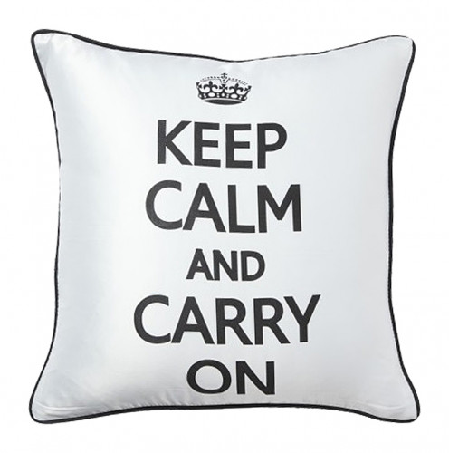 подушка с надписью keep calm and carry on в Орске