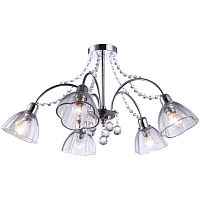 потолочная люстра arte lamp silenzio a9559pl-5cc хром в Орске